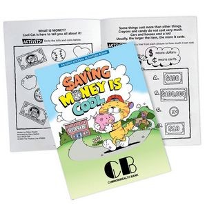 Saving Money Is Cool Educational Activities Book Bank Edition - Personalized