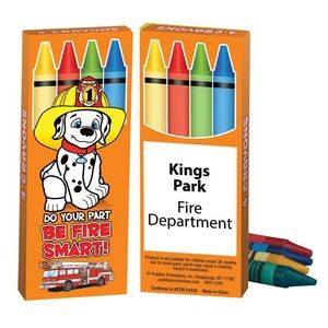 Do Your Part, Be Fire Smart! Non-Toxic Fire Safety Crayons - Personalized
