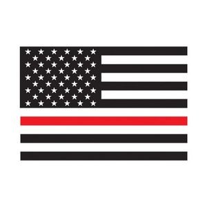 Thin Red Line Flag Temporary Tattoos (Pack of 100)
