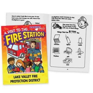 A Visit To The Fire Station Parent-Child Learning Activities Book - Personalized