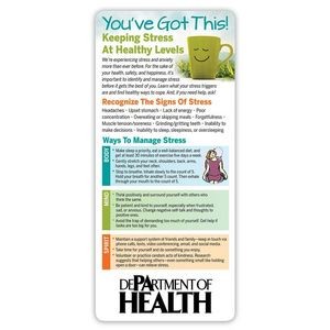 You've Got This! Keeping Stress At Healthy Levels E-Z 2 Stick Glancer Magnet - Personalized