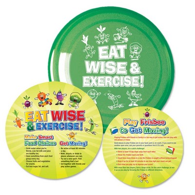 Eat Wise& Exercise! Flyer Disc & Educational Card
