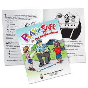 Play It Safe In The Neighborhood Educational Activities Book - Personalized