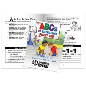 The ABCs Of Emergency First Aid Educational Activities Book - Personalized