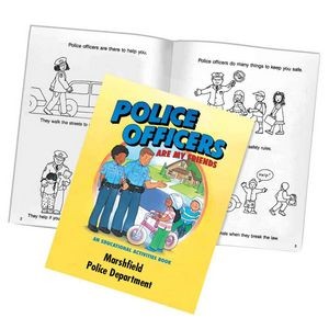 Police Officers Are My Friends Educational Activities Book - Personalized