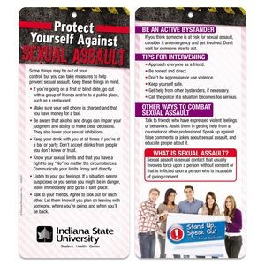 Protect Yourself Against Sexual Assault 2-Sided Glancer - Personalized