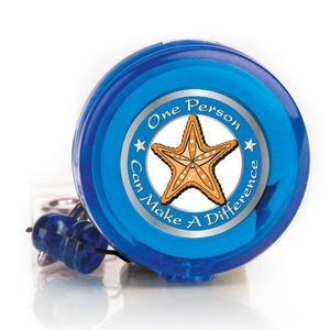 One Person Can Make A Difference 4-Color Retractable Badge Holder