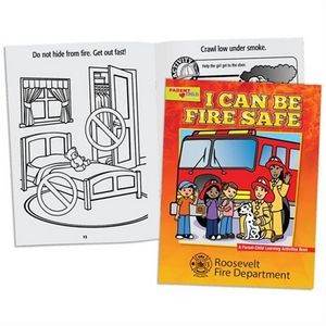 I Can Be Fire Safe Parent-Child Learning Activities Book - Personalized
