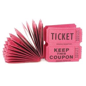 100 ct. Pink Paper Raffle Tickets