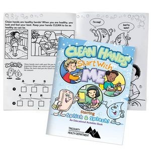 Clean Hands Start With Me Educational Activities Book - Personalized
