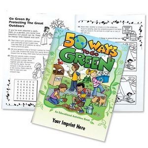 50 Ways To Go Green Educational Activities Book - Personalized