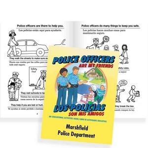 Police Officers Are My Friends Educational Activities Book (Bilingual) - Personalized