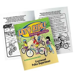 Let's Ride! A Kid's Guide To Bicycle Safety Educational Activities Book - Personalized