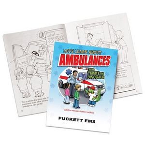 Let's Learn About Ambulances Educational Activities Book - Personalized