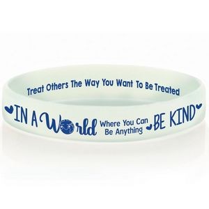 In A World Where You Can Be Anything, Be Kind 2-Sided Silicone Bracelet (Pack of 10)