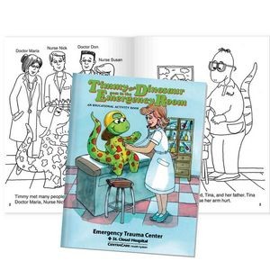 Timmy The Dinosaur Goes To The Emergency Room Educational Activities Book - Personalized