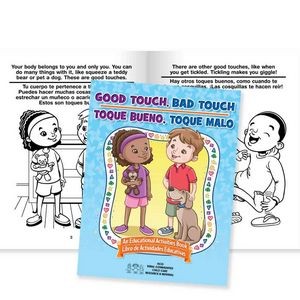Good Touch, Bad Touch Educational Activities Book English/Spanish - Personalized