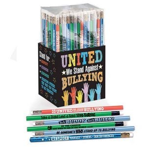 United We Stand Against Bullying 150-Piece Anti-Bullying Pencil Collection