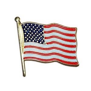 Stock USA/American Flag Lapel Pin