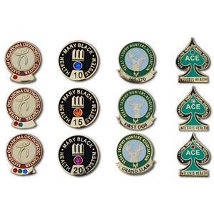 1" Years Of Service Recognition Emblem Lapel Pin