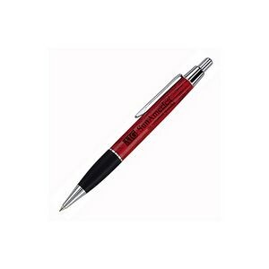 Plunger Rosewood Ballpoint Pen w/Black Grip