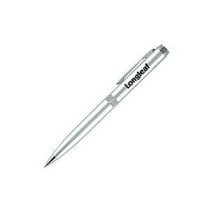 Orion Aluminum Ballpoint Pen w/Diamond Cut Middle Ring (Engraving)