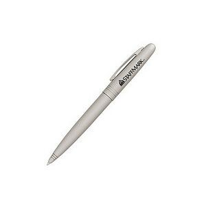 Nickel Silver Ballpoint Pen w/Brass Cap