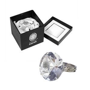 Crystal Diamond Ring Paperweight