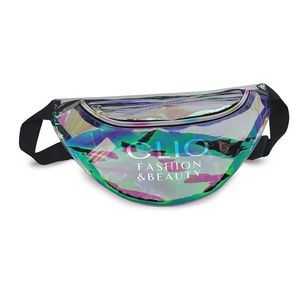 Iridescent Holographic Clear Fanny Pack