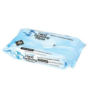 Sanitize Well 48 Pcs 75% Alcohol Antibacterial Wet Wipes
