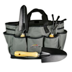 4 PC Large Gardening Tool Set w/Tote Bag