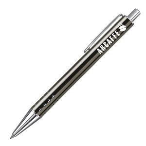Accalia Ballpoint Click Pen w/Dot Grip - Gun Metal