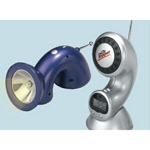 Retro Flashlight FM Scan Clock Radio