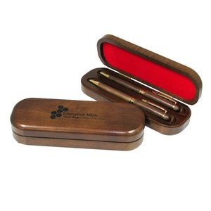 Deluxe Wood Pen & Pencil Boxed Set