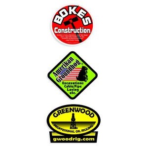 Hard Hat Decals 0 - 10 Square Inches