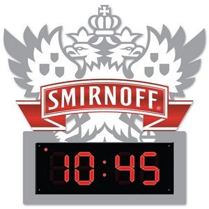 OUT OF STOCK - Digital Acrylic Clock 12" x 12"