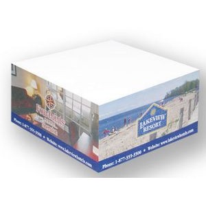 Picture Perfect® Half Cube Note Pad (3 1/4"x3 1/4"x1 5/8")