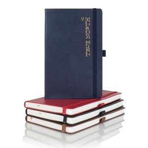 Castelli Calf Leather Medio Lined Ivory Page Journal