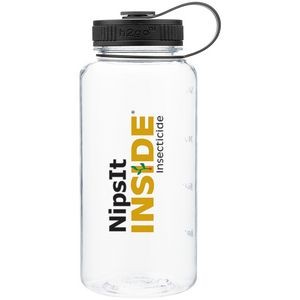 34 Oz. H2go Wide Bottle (Clear)