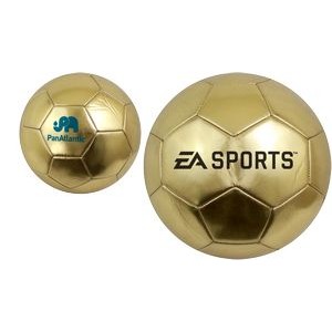 Gold Trophy Soccer Ball - Mini and Official Sizes