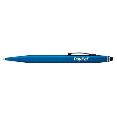 Cross® Tech2™ Metallic Blue Ballpoint Stylus Pen w/Satin Black
