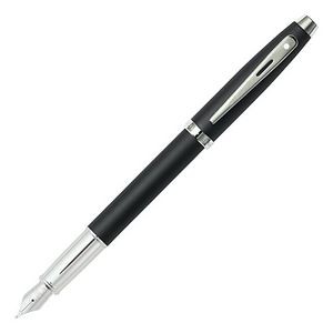 Sheaffer® 100 Matte Black Fountain Pen with Nickel Plated Trims