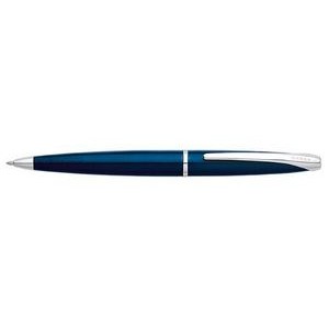 Cross® ATX® Translucent Blue Lacquer Ballpoint Pen w/Chrome Plated Appointments