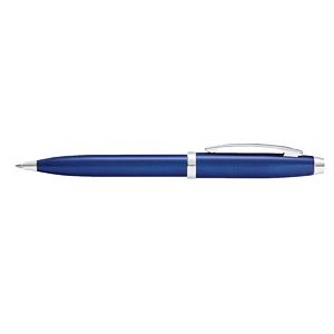 Sheaffer® 100 Glossy Blue Lacquer Ballpoint Pen with Chrome Plated Trims