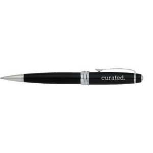Cross® Bailey™ Black Lacquer Ballpoint Pen with Chrome Accents