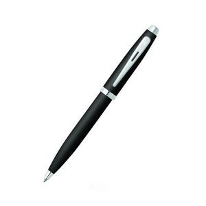 Sheaffer® 100 Matte Black Ballpoint Pen with Nickel Plated Trims