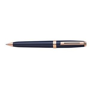 Sheaffer® Prelude® Cobalt Blue Ballpoint Pen w/Rose Gold Trim