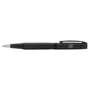 Sheaffer® 300 Matte Black Lacquer Medium Nib Fountain Pen with Polished Black Trims