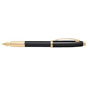 Sheaffer® 300 Glossy Black Fountain Pen with Gold Tone Trims