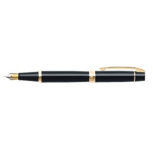 Sheaffer® 300 Glossy Black Fountain Pen with Gold Tone Trims